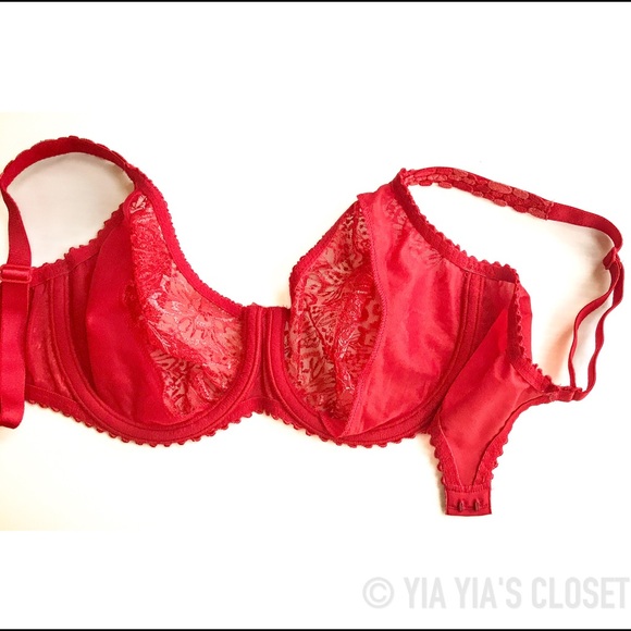 Prima Donna 0163010 Alara 34D Seamless Full Cup Lace Bra in Scarlet-LIKE NEW - Picture 14 of 16